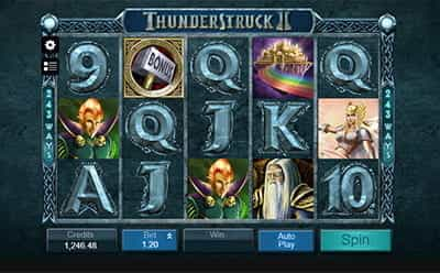 Thunderstruck II su mobile