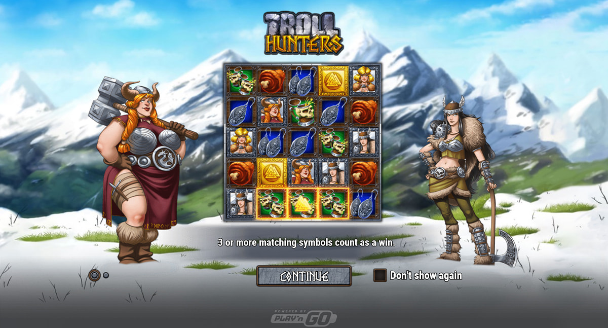 La schermata principale della slot Troll Hunters