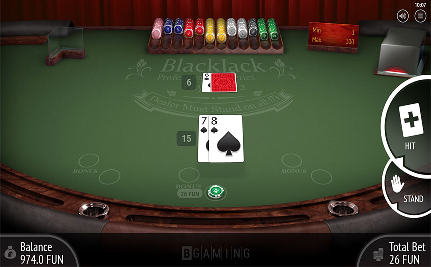 Un esempio di blackjack Pro