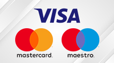 Il logo di Visa, Mastercard e Maestro
