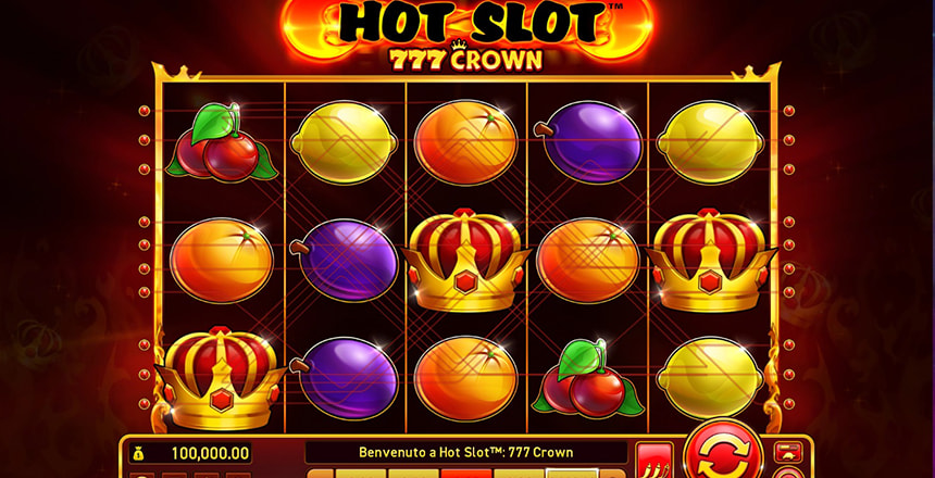 La slot Hot Slot 777 Crown prodotta da Wazdan.