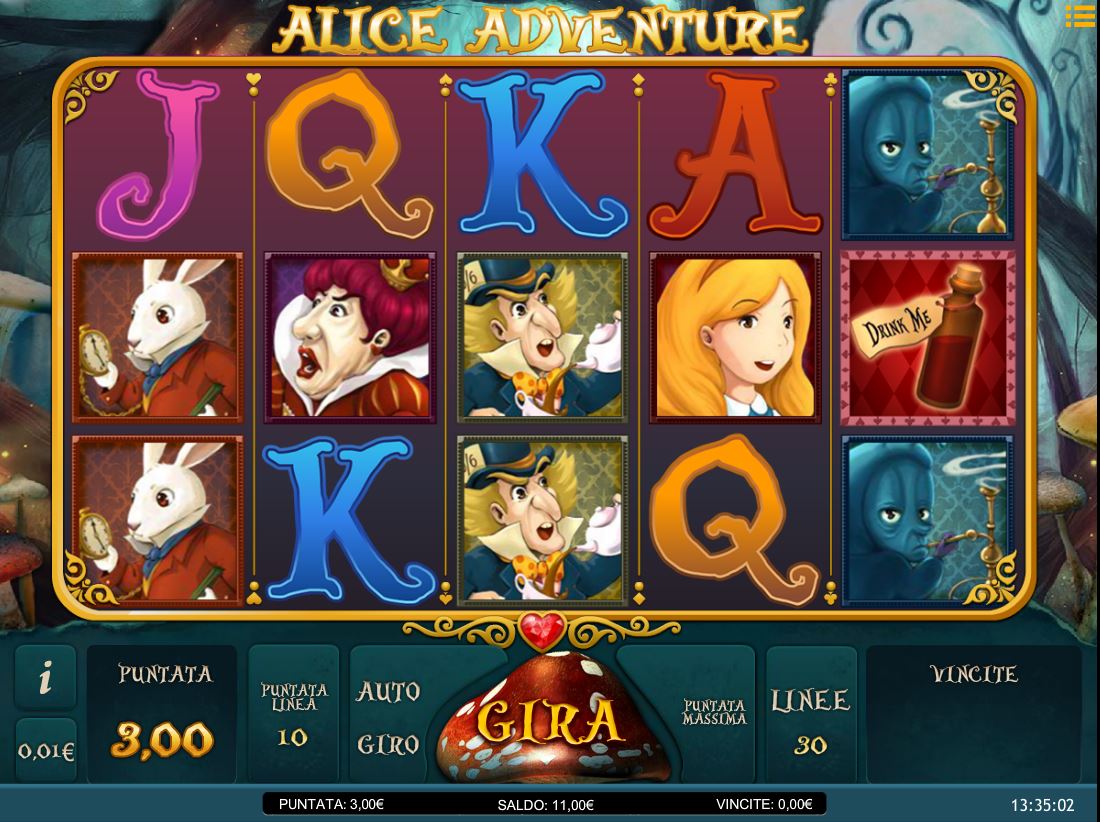 Jogos de slots de cassino Alice and the Red Queen