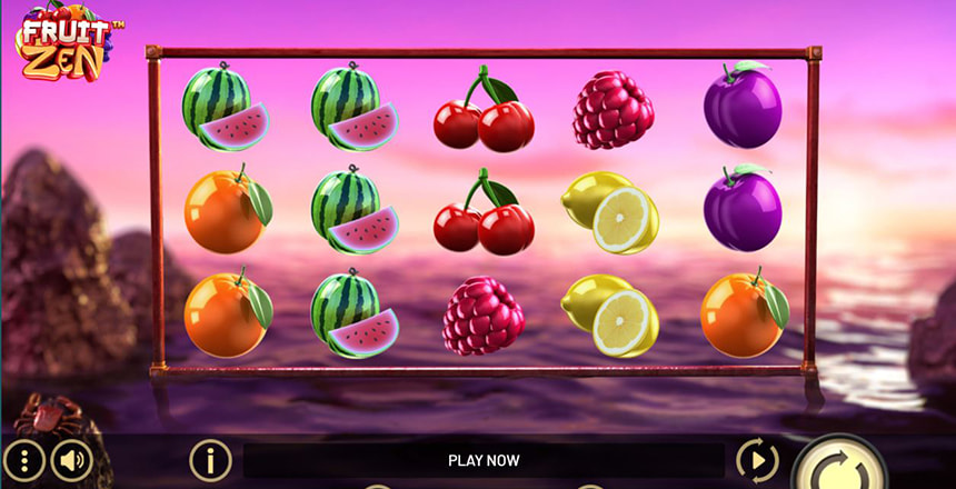 La slot machine Fruit Zen prodotta da Betsoft.