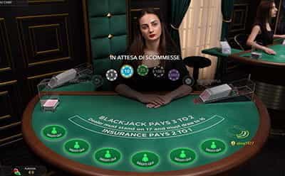 Uno dei numerosi tavoli blackjack offerti da LeoVegas.