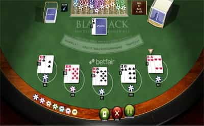 Un blackjack mobile di Betfair casinò.