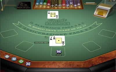 Il gioco Classic blackjack mobile offerto da Betway.