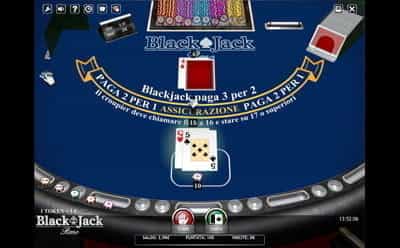 Il tavolo blackjack Reno della piattaforma mobile NetBet.