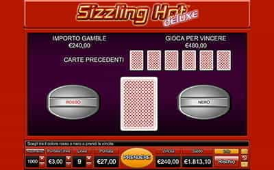 Bonus game della slot Sizzling Hot di Novomatic.