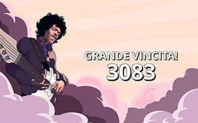 Vincita alla slot Jimi Hendrix di NetEnt.