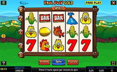 La famosa slot Fowl Play Gold su Planetwin365