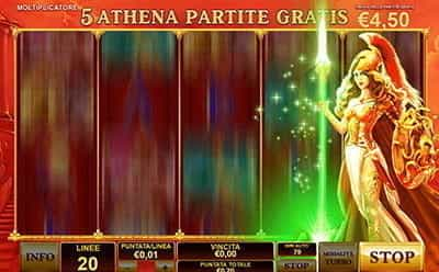 I free spin nel gameplay della slot Age of the Gods.