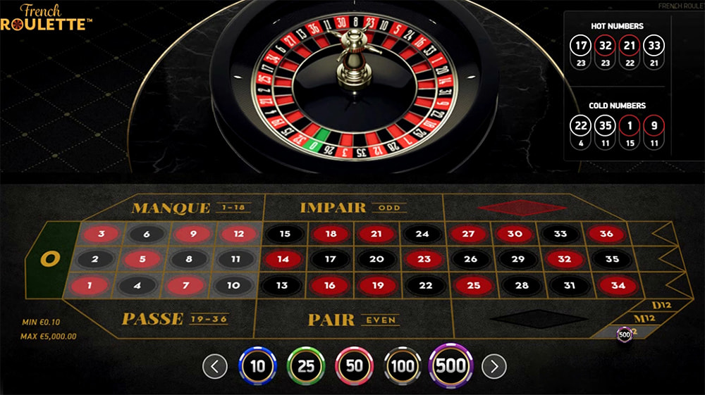 Un tavolo French roulette Novomatic.