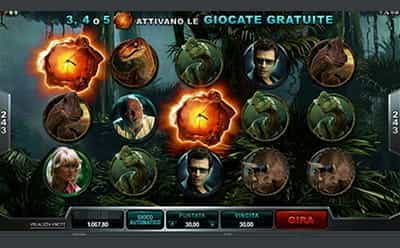 Giocate gratuite sbloccate sulla slot Jurassic Park di Microgaming.