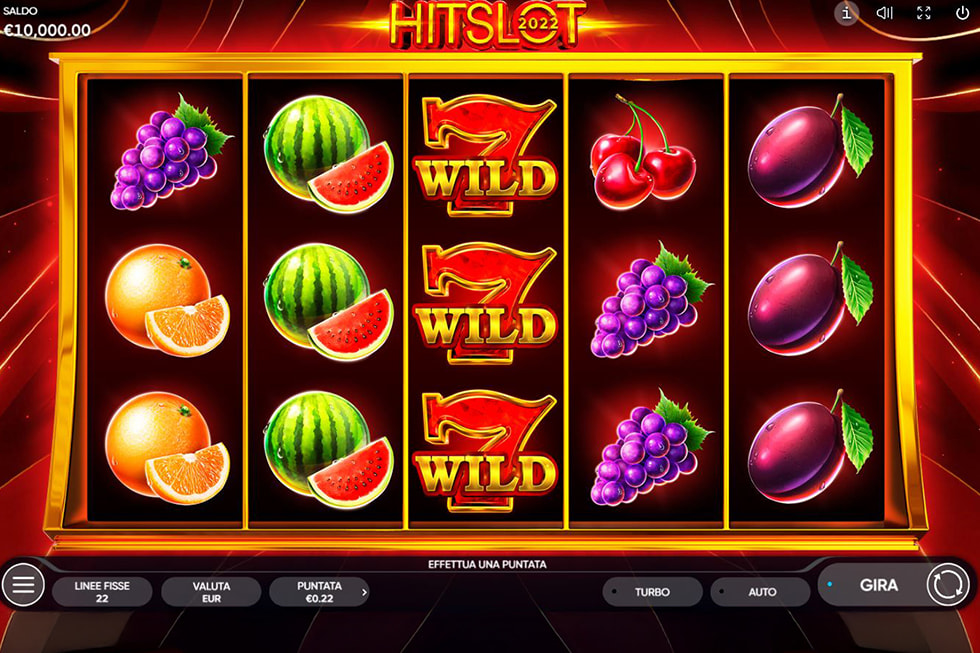 La slot Hit Slot 2022 del provider Endorphina