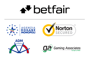 Le licenze e le certificazioni del casinò Betfair.