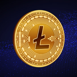 Il logo della criptovaluta Litecoin (LTC).