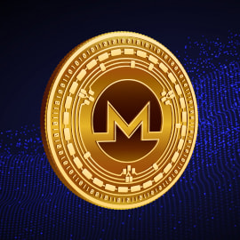 Il logo della rete e del token Monero.