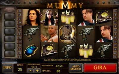 Il gameplay della slot Mummy dal catalogo del casinò William Hill.