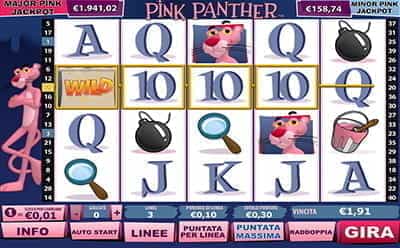 La slot Pink Panther di Casino.com.
