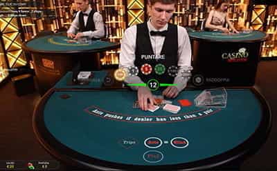 Un tavolo di poker presente sul catalogo live di Lottomatica.