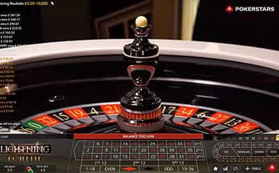 Un tavolo roulette live su Pokerstars