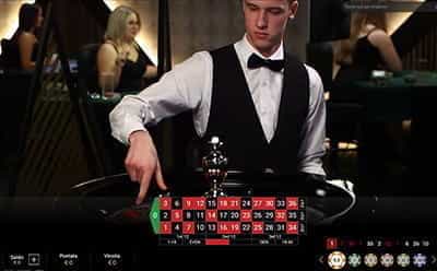 Un tavolo roulette live su SNAI casinò.