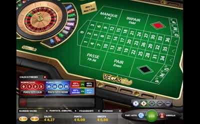 La roulette VegasClub mobile offerta dalla piattaforma Lottomatica.