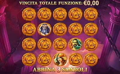 La funzione Round Bonus della slot Age of the Gods.