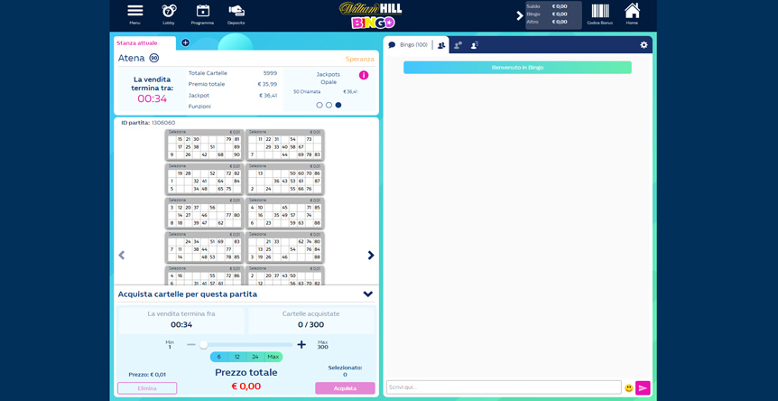 La sala bingo Atena, tra le più divertenti in Italia.