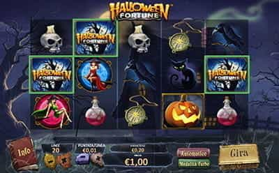 Il simbolo Scatter della slot Halloween Fortune è un logo omonimo