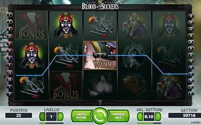 I simboli Wild presenti nel gameplay della slot Blood Suckers.
