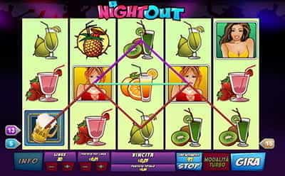 Il simbolo Wild presente sul gameplay della slot A Night Out targata Playtech.