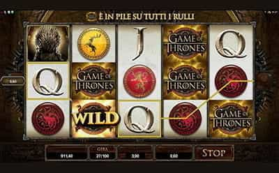 Il simbolo Wild presente sulla videoslot Game of Thrones.