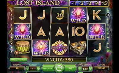 Il simbolo Wild della slot Lost Island.