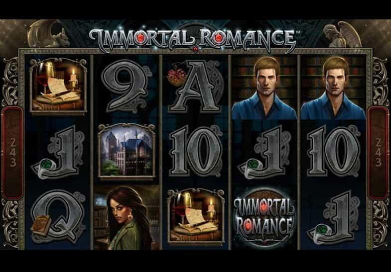 L’interfaccia fun mode della slot Immortal Romance.