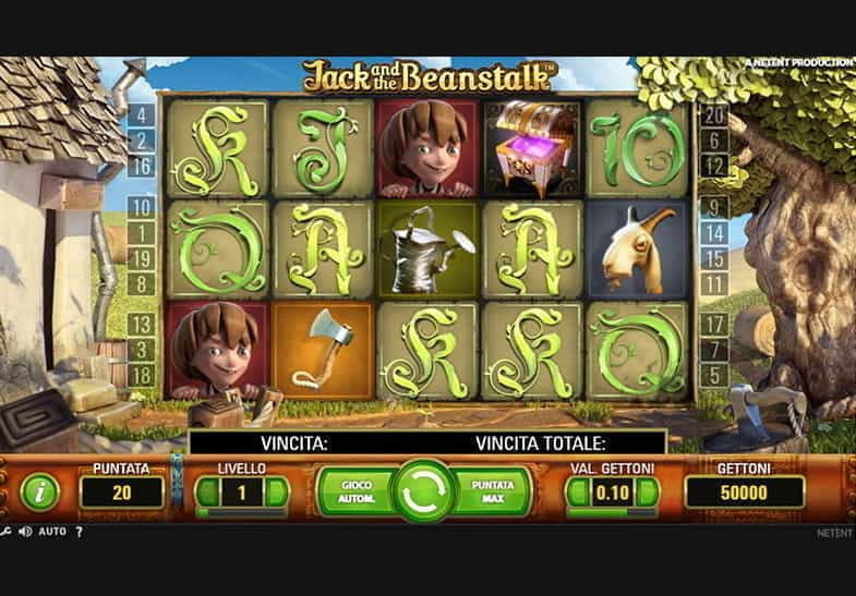 Il fun mode della slot Jack and the Beanstalk targata NetEnt.