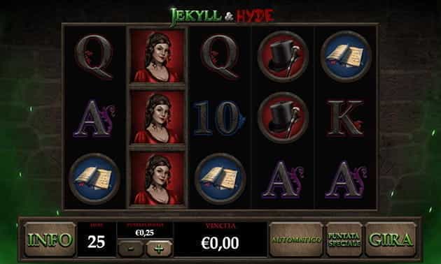 Il gameplay della slot machine Jekyll and Hyde.