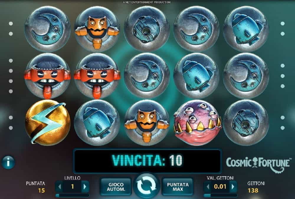 La slot Cosmic Fortune di NetEnt