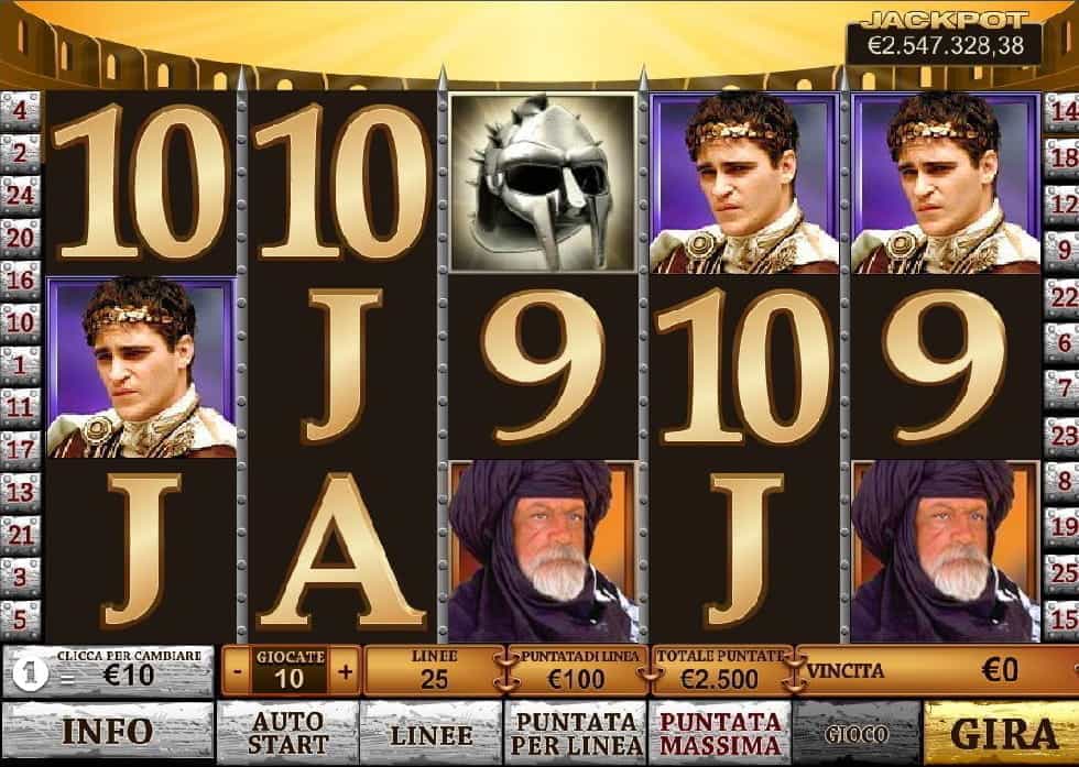 La slot machine Gladiator Jackpot di Playtech.