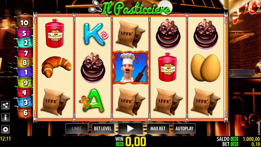 La slot online Il Pasticciere, distribuita da Worldmatch.