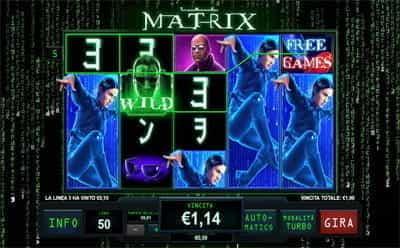 Una slot machine The Matrix mobile di Betfair casinò.