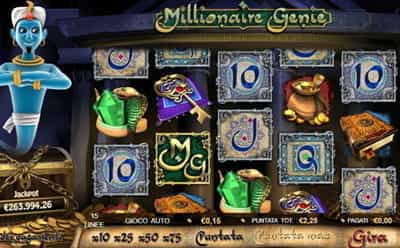 La slot machine Millionaire Genie di Random Logic.