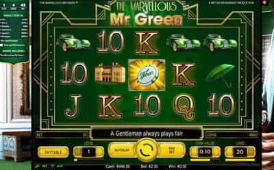 La slot The Marvellous Mr Green del casinò mobile Mr Green.