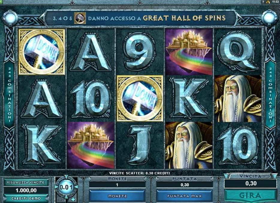 La slot machine Thunderstruck di Microgaming