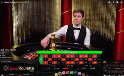 Speed roulette del casinò live di CasinoMania in azione