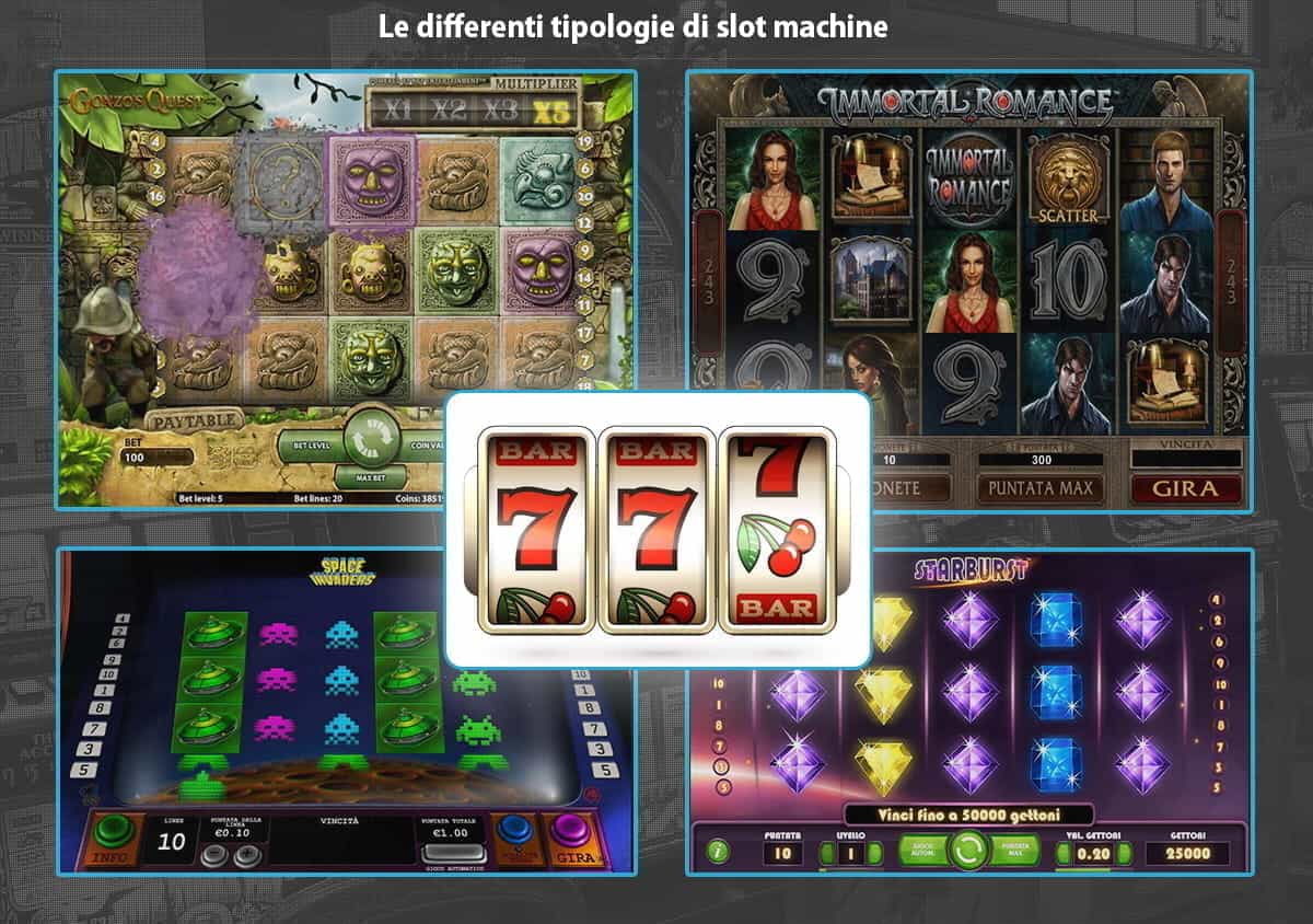 Alcune tipologie di slot machine