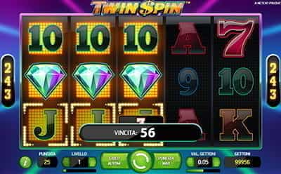 Vincita alla slot Twin Spin di NetEnt.