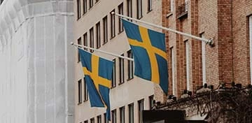 Dua bendera Swedia