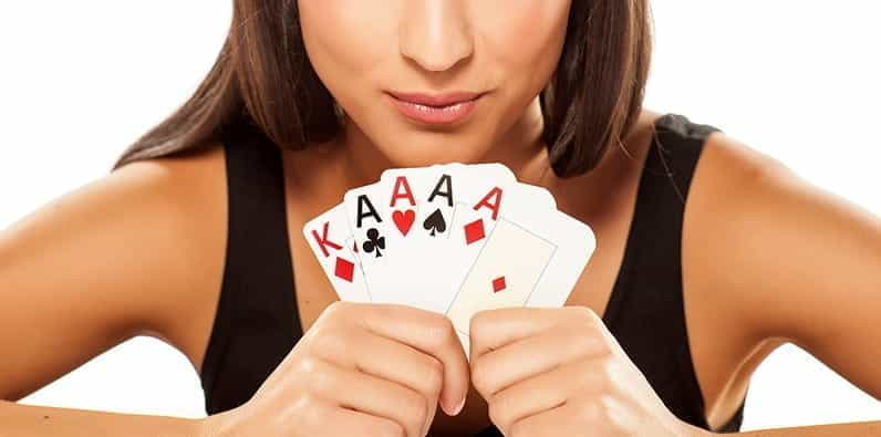 Ragazza lucky you poker