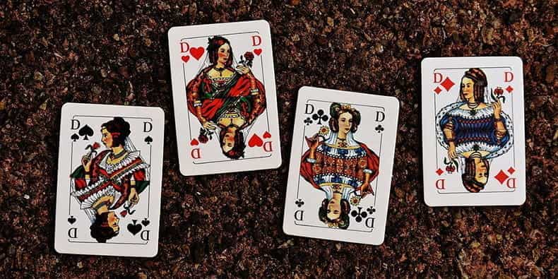Le quattro Regine delle carte da gioco